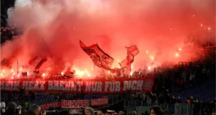 uefa banned bayern munich fans