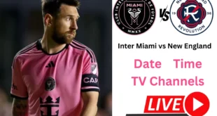 inter miami vs new england time, tv channels