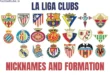 la liga clubs nicknames